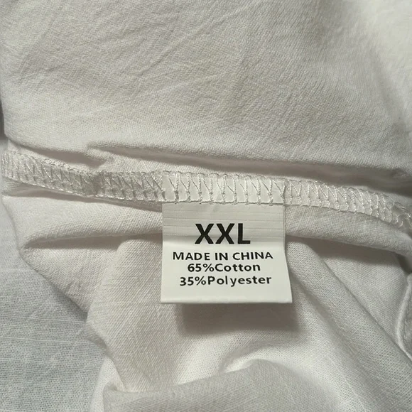 NIB 2X E Retro White pocket bell sleeve handkerchief top - Picture 10 of 10